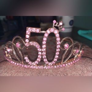 Rose Gold Pre-loved EUC 50th Birthday Crown